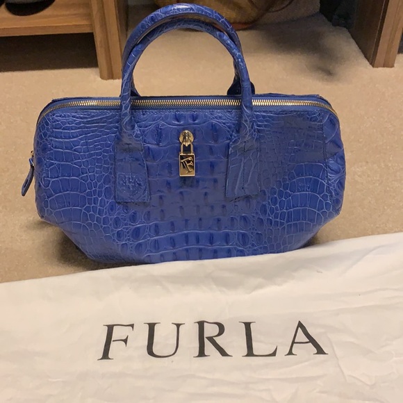 Furla Handbags - FURLA Croc Print Bag